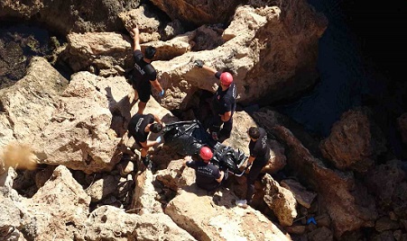 Antalya’da Falezlerin Dibinde Acı Buluşma
