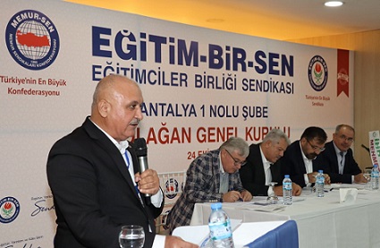 Eğitim-Bir-Sen Antalya’da Miran Güven Tazeledi