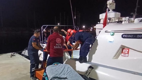 Antalya Kaş Açıklarında Yaralanan Mürettebat Tahliye Edildi